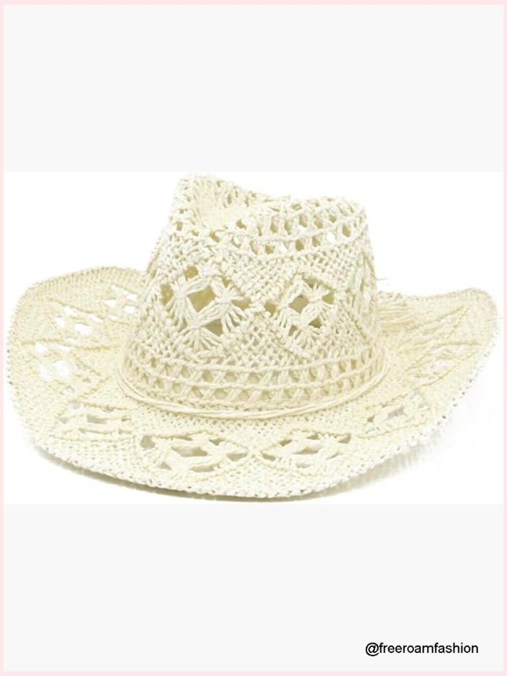 Wide Brim Straw Sun Hat Shapeable Hollow Out Woven Roll Up Beach Hat